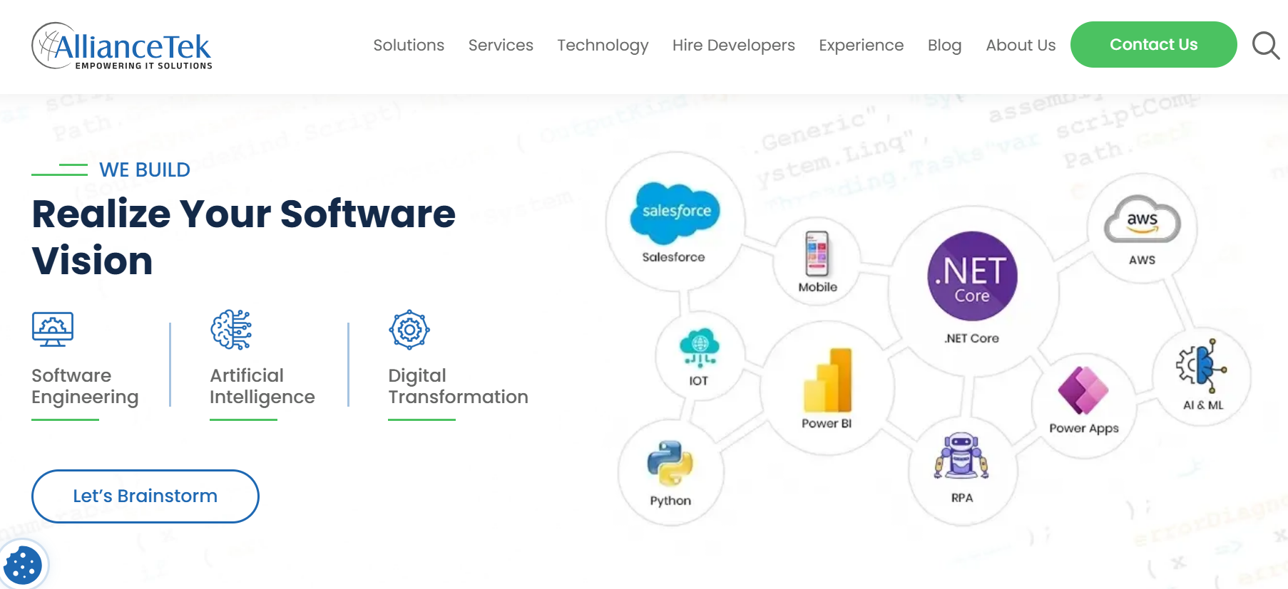 AllianceTek webpage