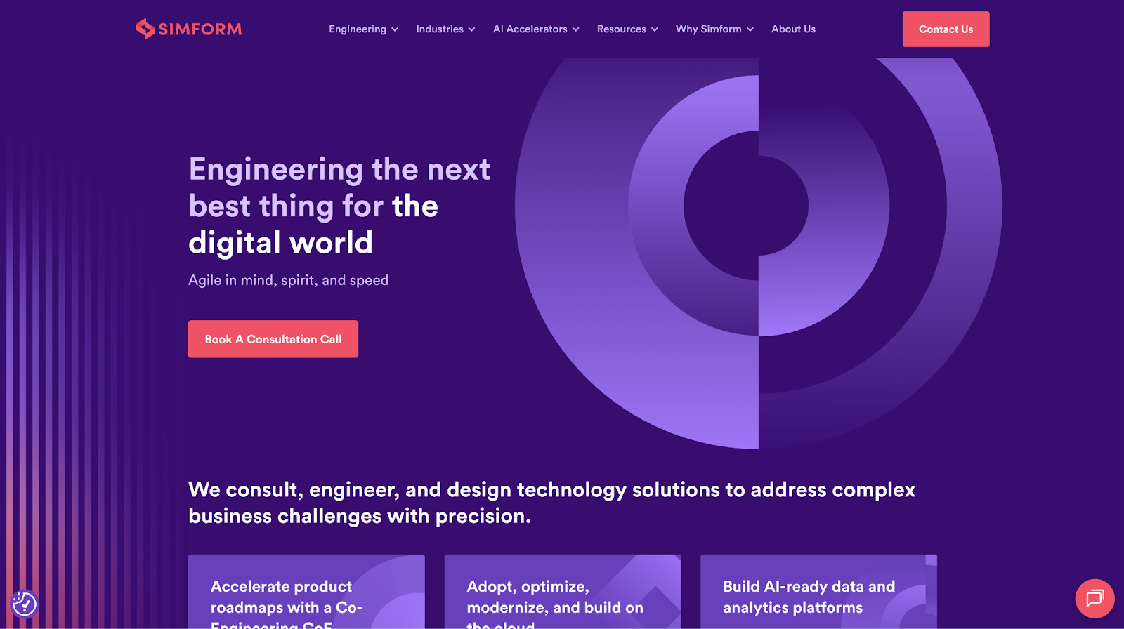 Simform website