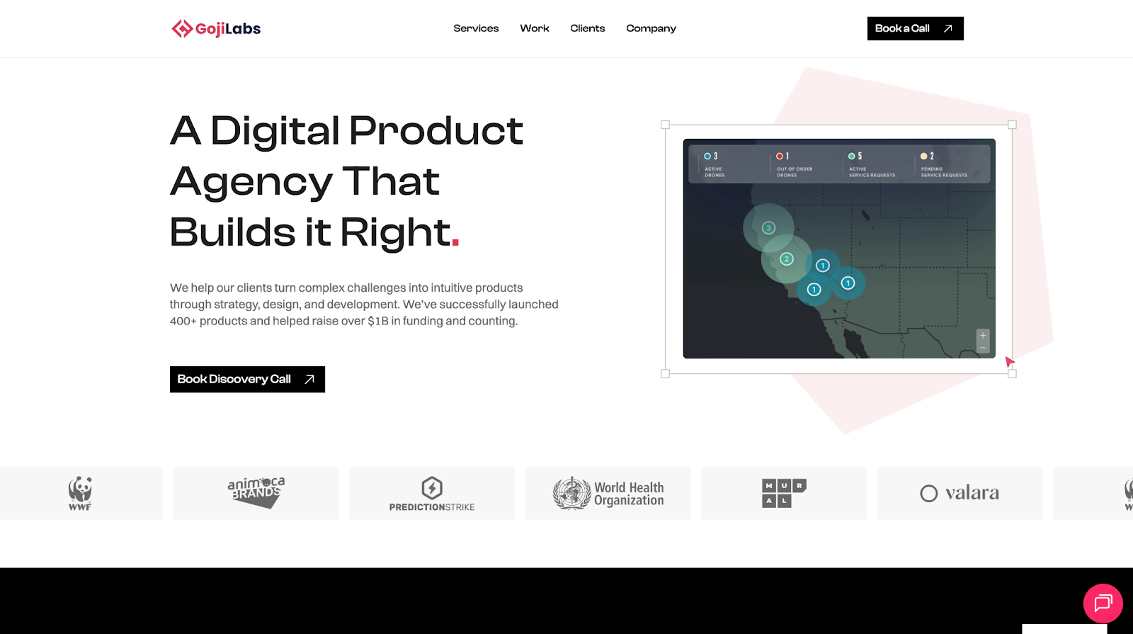 Goji Labs website