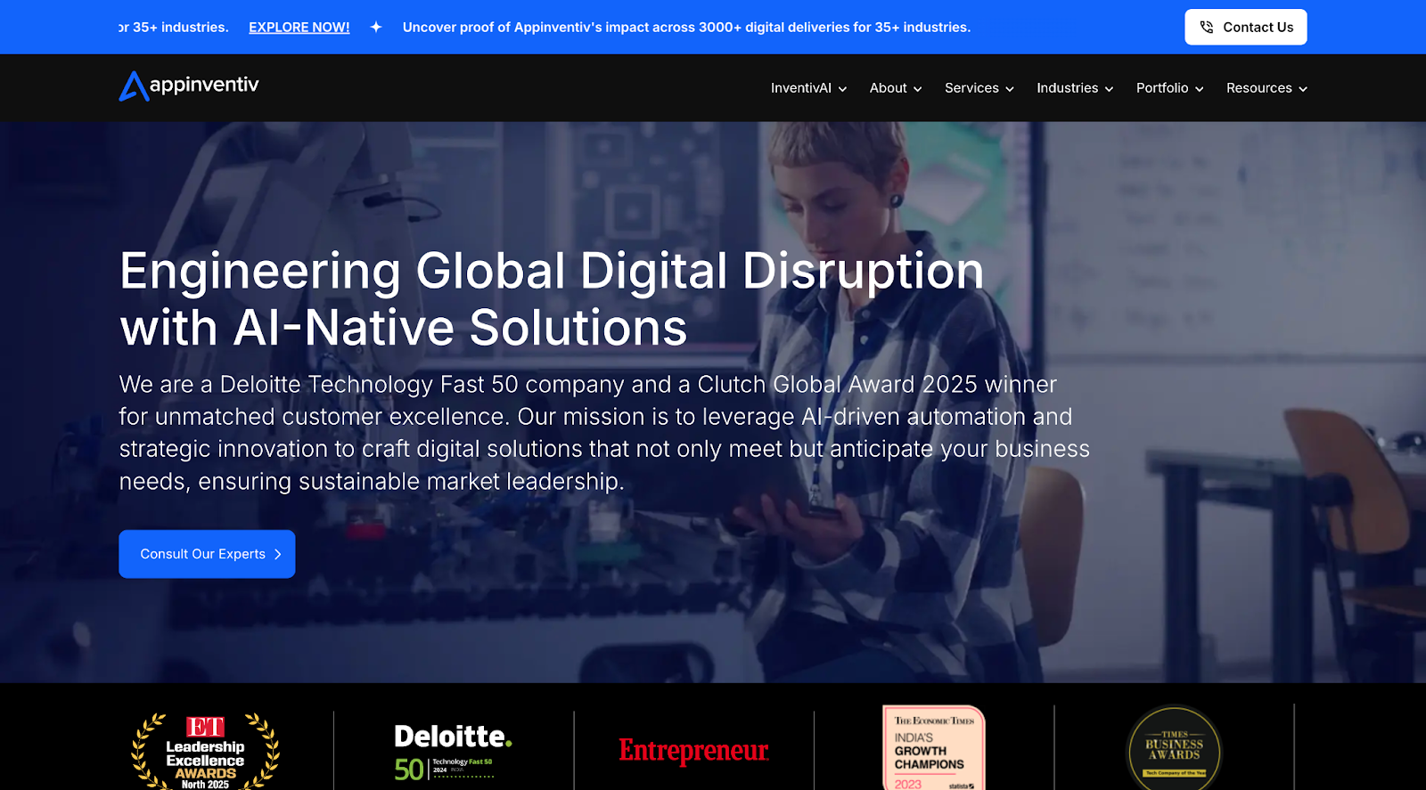 Appinventiv website