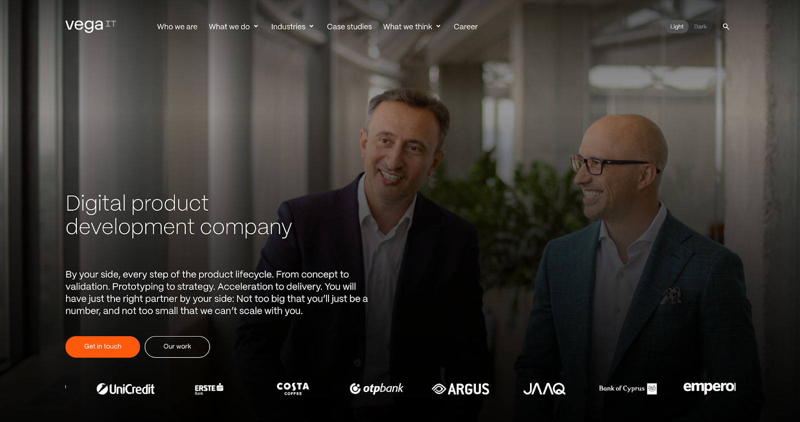 Vega IT website