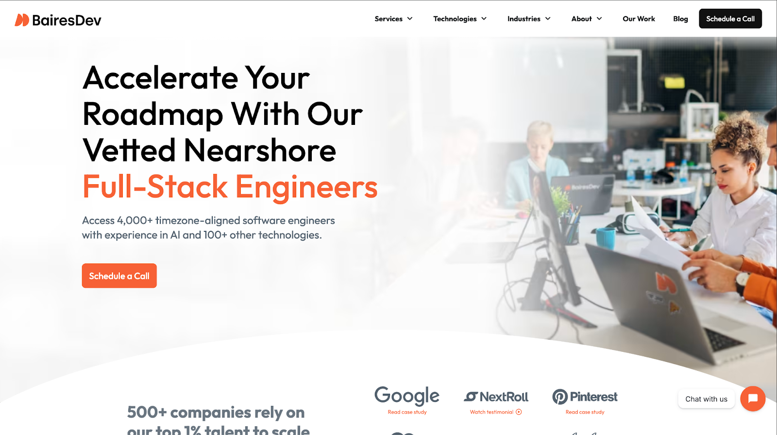BairesDev website