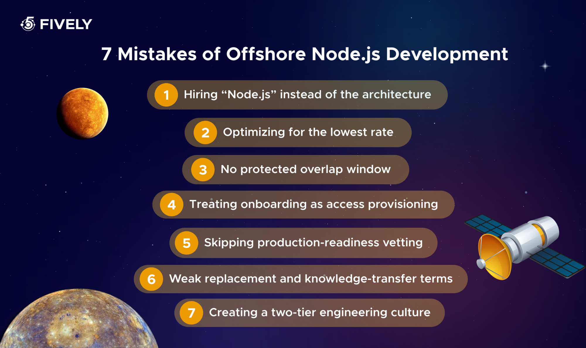7 mistakes of offshore Node.js development